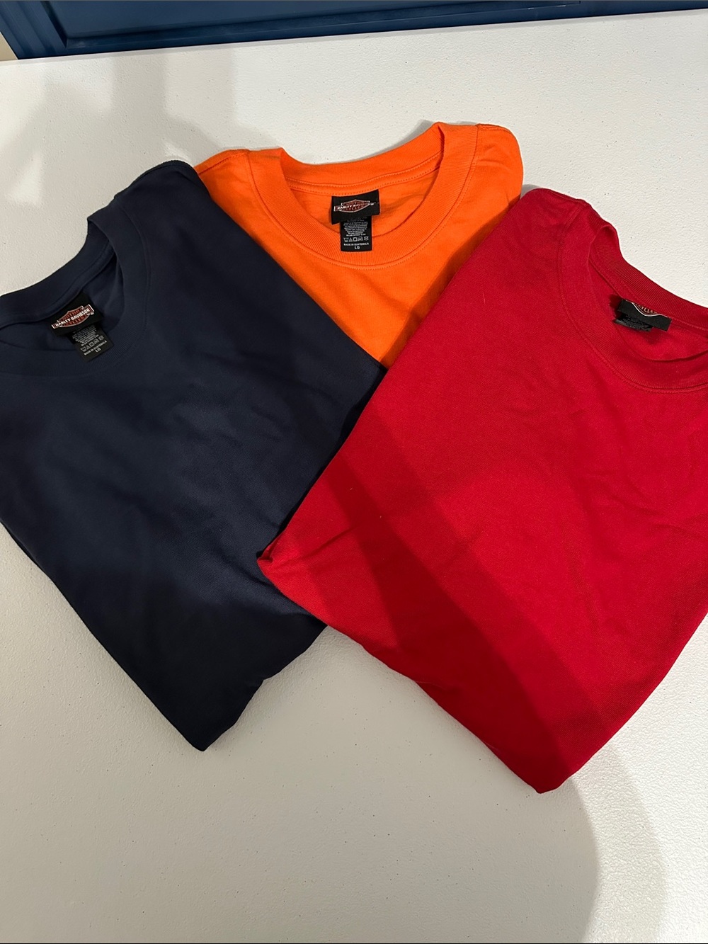 Harley-Davidson Short Sleeve Tees in Red, Orange, Navy